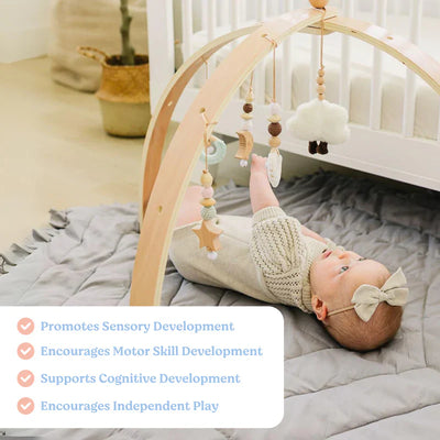 Portique d'éveil en bois Jouets Montessori