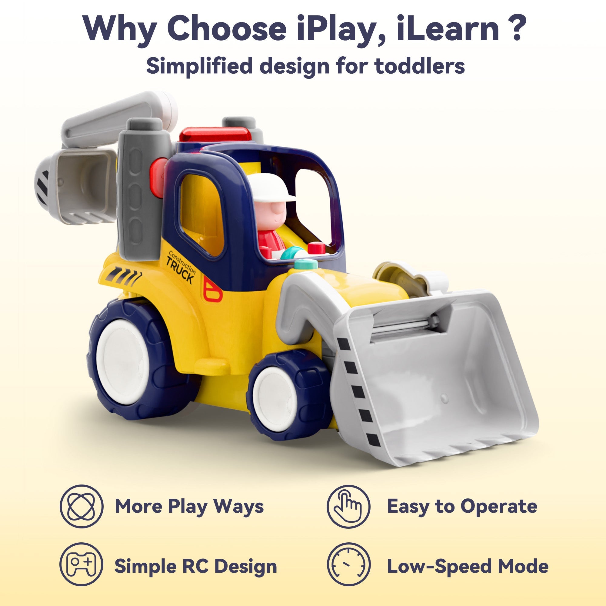 Remote Control Construction Truck Toy