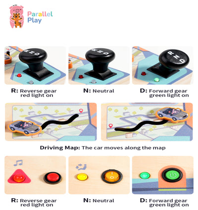 Little Driver’s Wooden Steering Dashboard