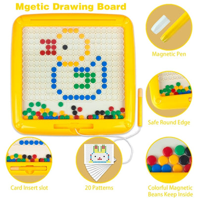 2in1 Magnetic Bead Maze Color Sorting and Drawing Board - 134