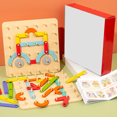 Puzzle à chevilles Montessori