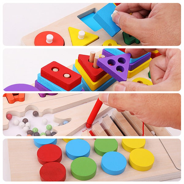 Wooden Multifunctional Sorting Logarithm Magnetic Beads Numbers - 408