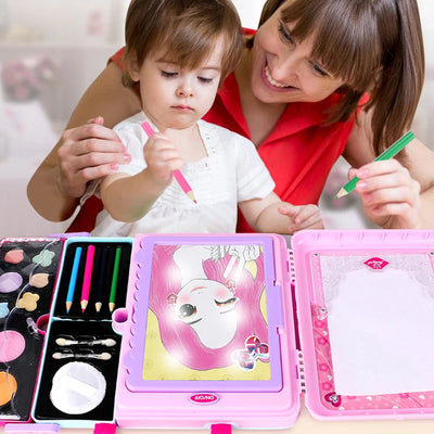 Kids Makeup Drawing Kit – Fantasy & Fun Face Painting Art Set