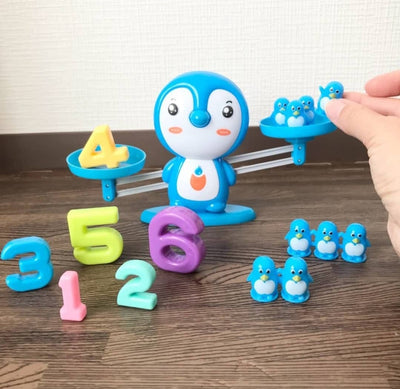 Kit d'apprentissage des mathématiques avec balance pingouin - 100