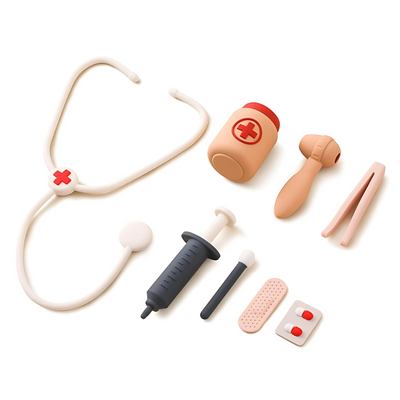 Kit de Jeu de Docteur pour Enfants – Kit Médical Montessori et Jouet d'Imitation pour Tout-Petits