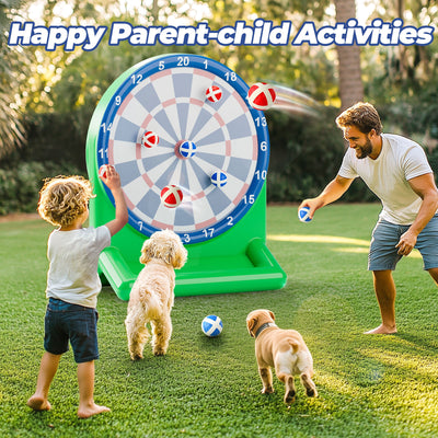 Juego de piscina Fidtoy con dardos inflables para niños