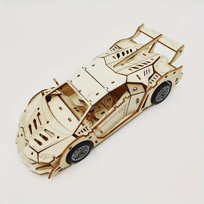 3D Wooden Mechanical Lamborghini Pull Back 114 Piece - 805