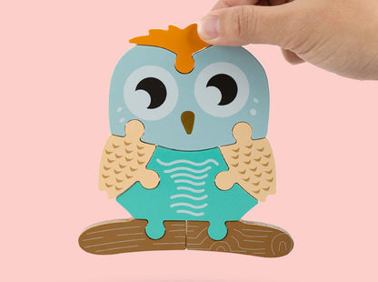 Level 2 Montessori Puzzles 6 Pack - Eco-Friendly Wooden Puzzles