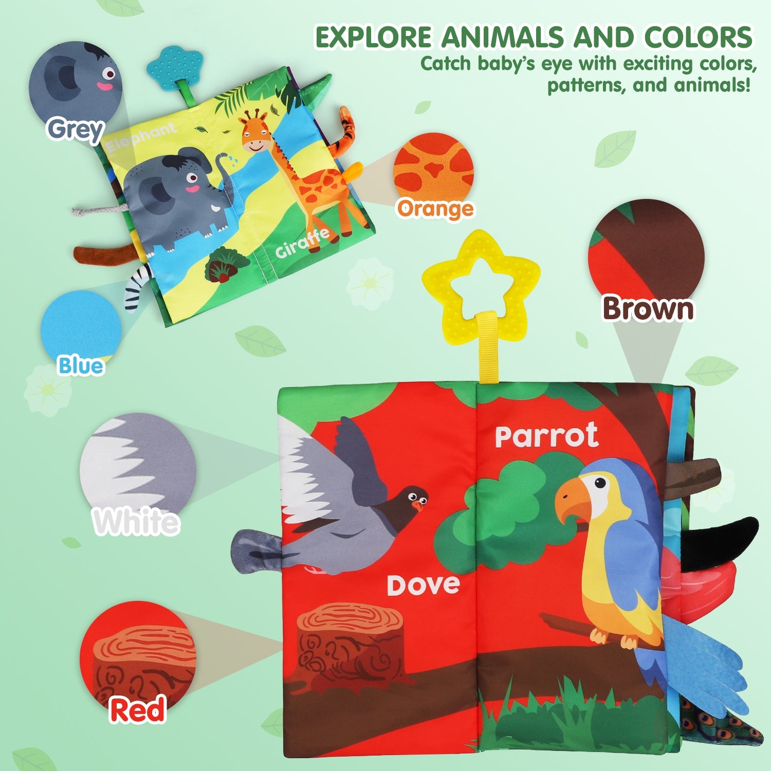 2 Pack Soft Baby Book