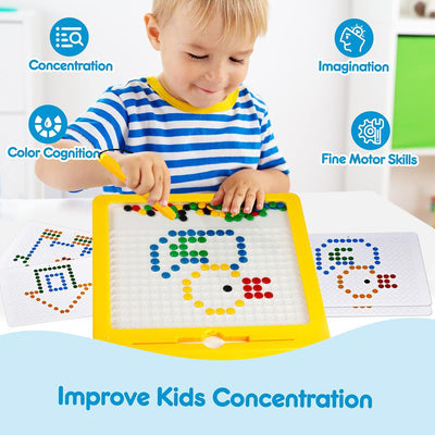 Magnetic Bead Drawing with Pattern and Pen - 491