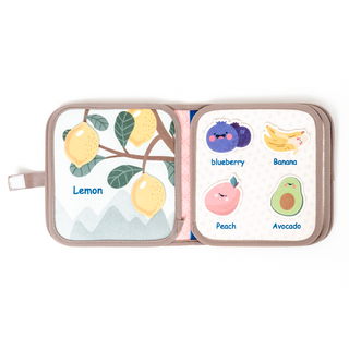 Libro Sensorial de Tela Montessori para Bebés – Juguete Interactivo Suave para el Desarrollo Temprano