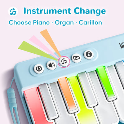 Fidtoy Mini Piano Toy with Rainbow Lights for Toddlers
