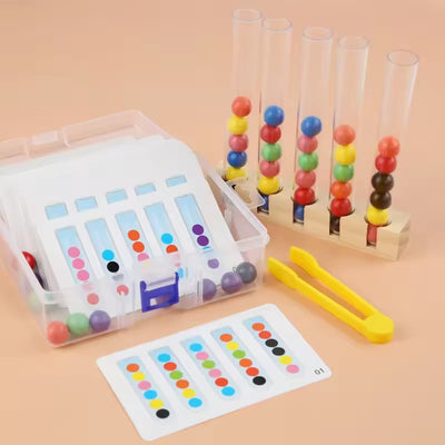 Colorful Clip Beads Test Tube with 48 Pattern Challenge