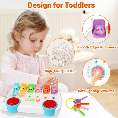 Interactive Pop Up Animal Sound Color Recognition Key Set - 940