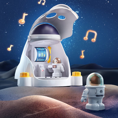 Fidtoy Interstellar Assembly Rocket Toy with Lights and Sounds