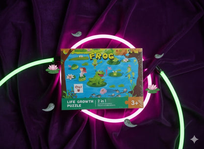 2 in 1 Frog Life Growth Puzzle - 700