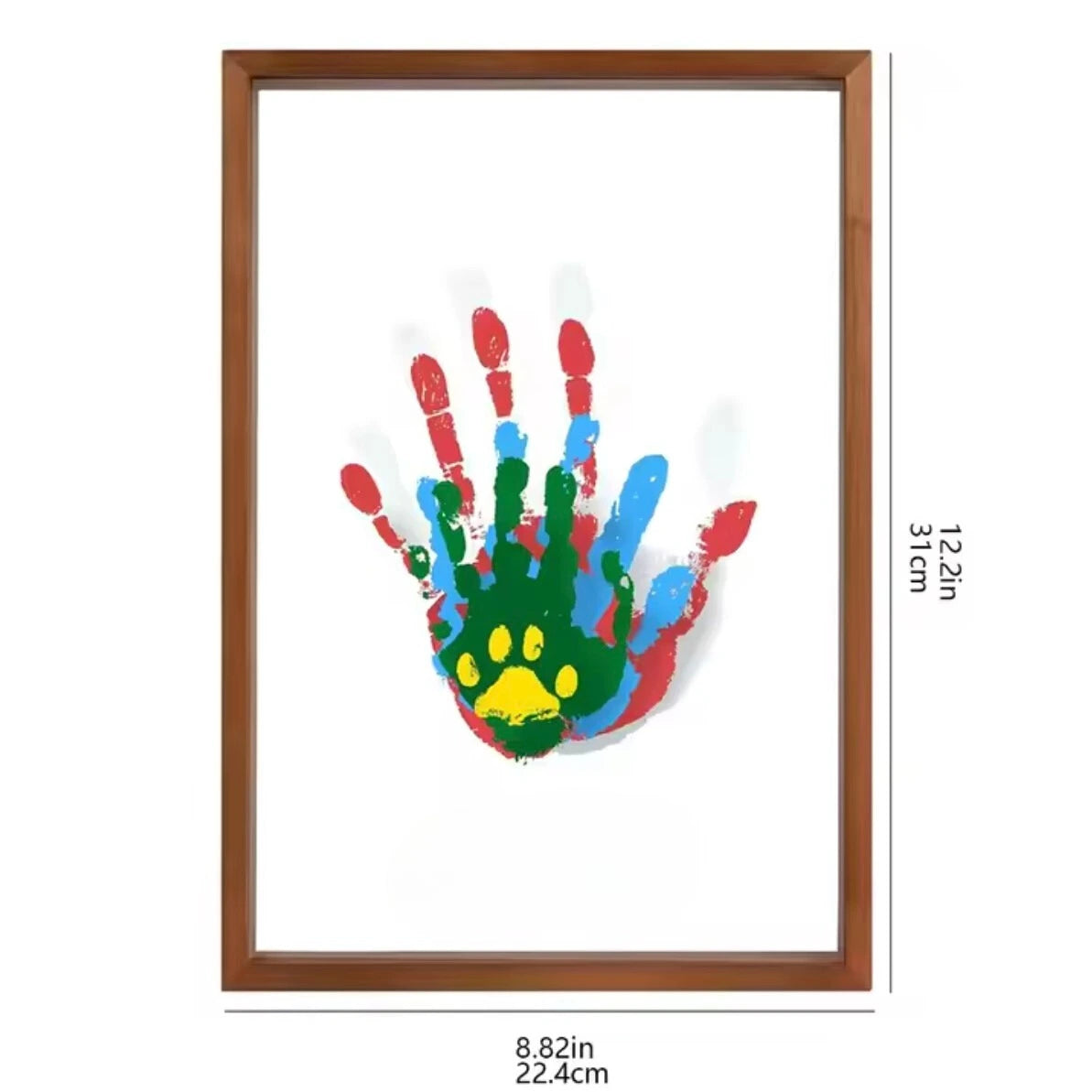Baby Handprint and Footprint Keepsake Frame – Memory Kit for Newborns and Toddlers