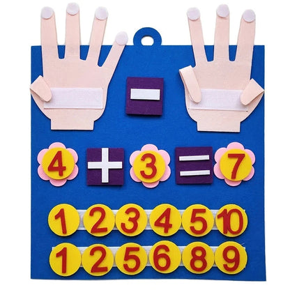 Kid Educational Felt Finger Numbers Math Toy