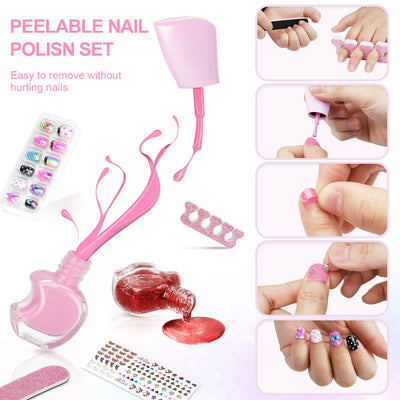 Fidtoy Mermaid Makeup Kit for Kids with Bag and Beauty Set