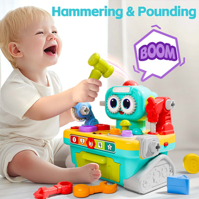 Fidtoy Robot Workbench Tool Set for Toddlers Learning Play Toy