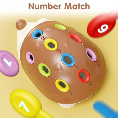 Juguete de clasificación de motricidad fina Fidtoy Hedgehog para niños pequeños