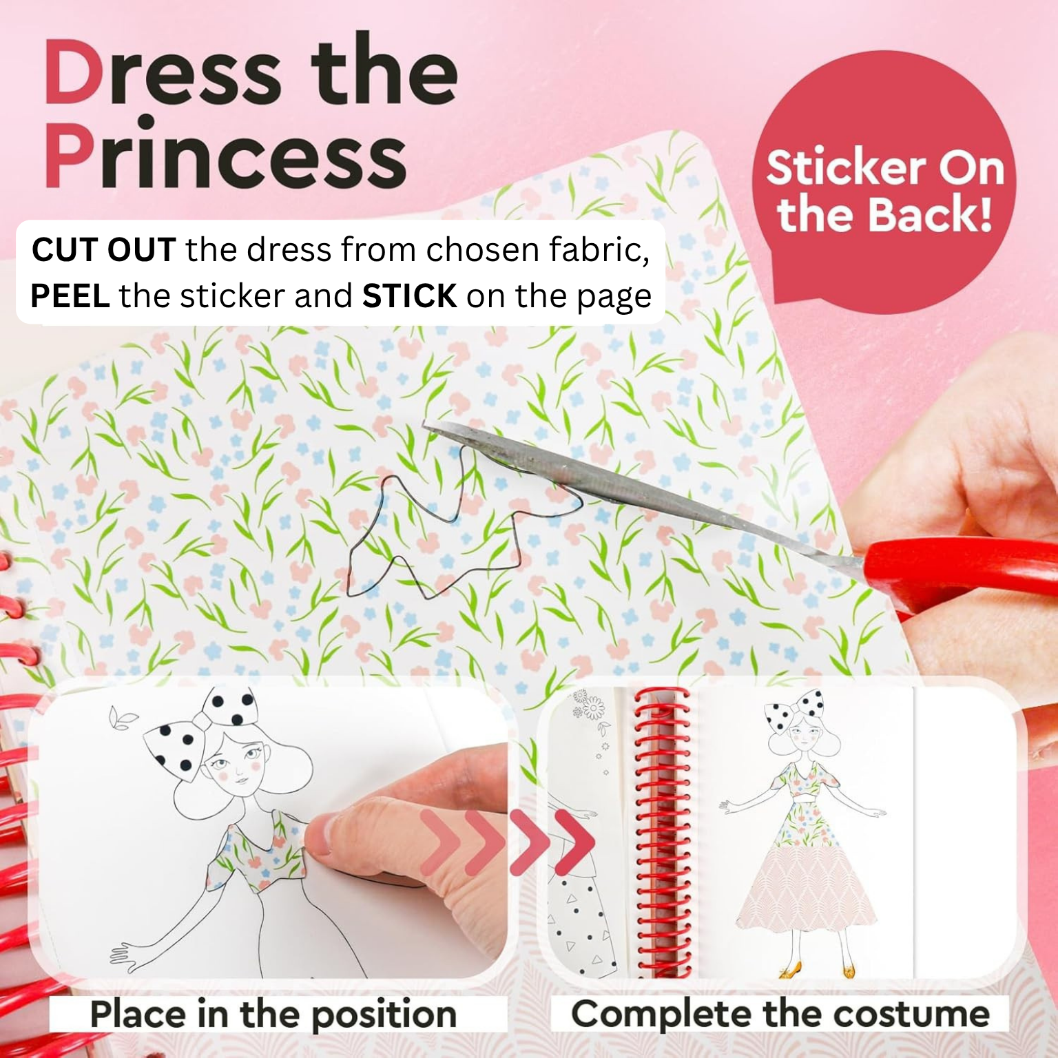 Little Designer - Magic Club | Fashion Design with Fabrics, Accessory stickers, colors