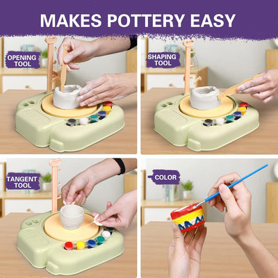 Machine électrique de poterie DIY avec peintures - 30A