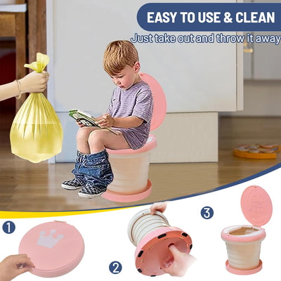 Entrenador de orinal portátil y plegable