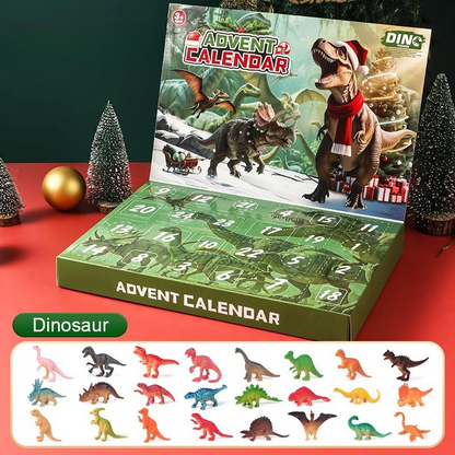 Dinosaur Advent Calendar for Kids – 24-Day Christmas Countdown with Surprise Dino Toys