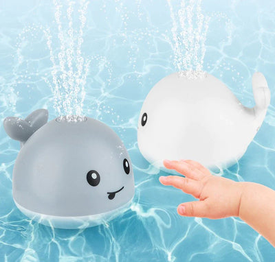 Fidtoy Whale Bath Toy Sprinkler with Lights for Babies