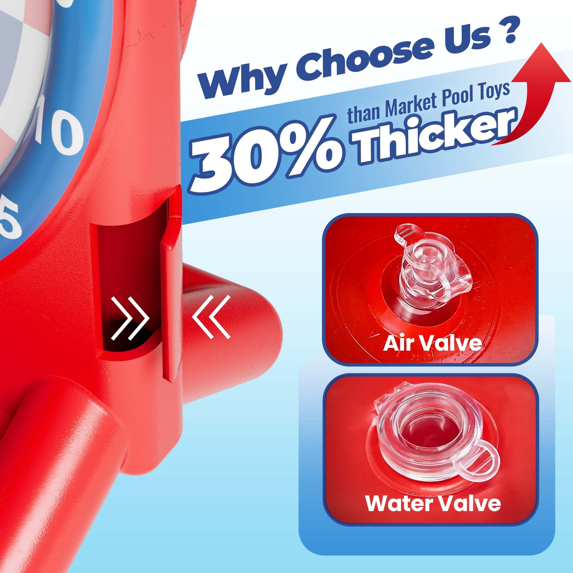 Kids Swimming Pool Toys, Inflatable Floating Dart Board Water Game