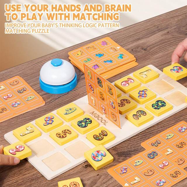 Juego interactivo de campana para emparejar números y dinosaurios - 2 jugadores