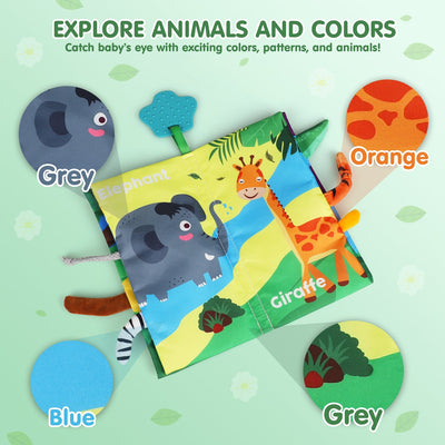 Fidtoy Soft Baby Book Set for Babies 0-6 Months Sensory Toy
