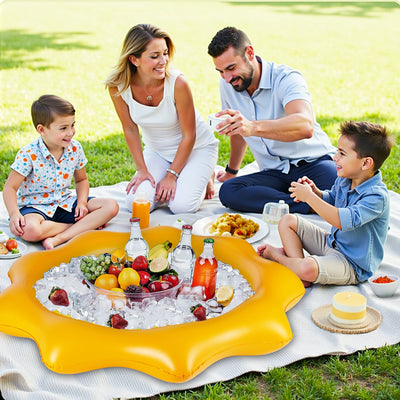 Lot de 2 saladiers/seaux à glace gonflables tournesol Fidtoy