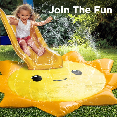 Fidtoy Sunshine Splash Pad para niños, juego de agua al aire libre