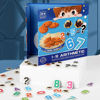 1 to 10 Math Arithmetic Magnetic Early Education Book - 221