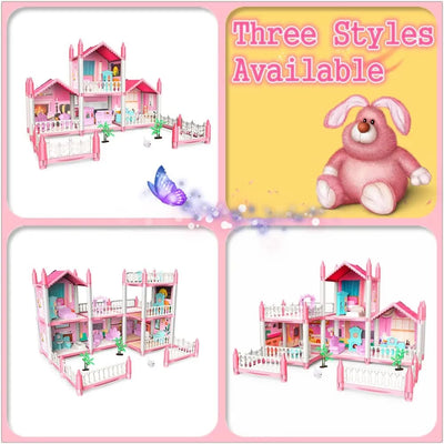 DIY Princess Villa Pretend Play Doll Set - 106