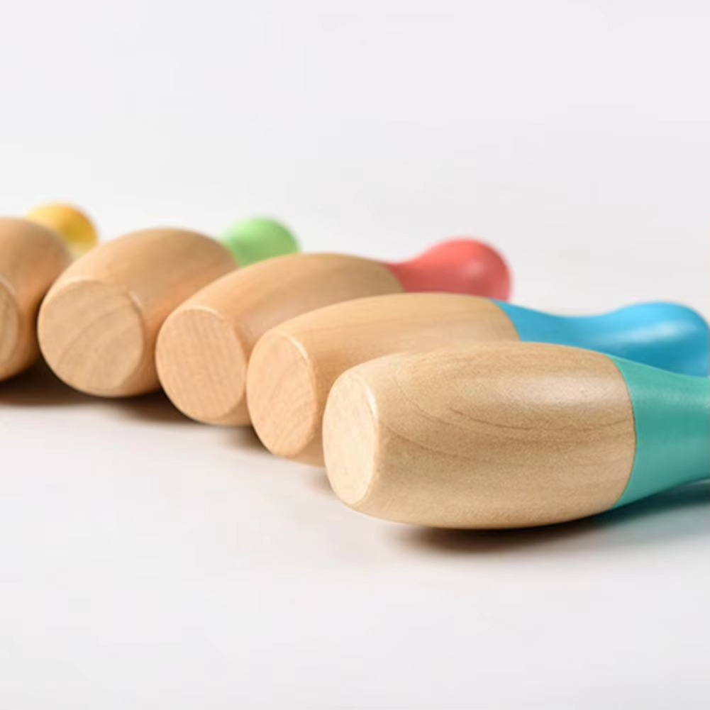 Jeu de bowling en bois pour enfants