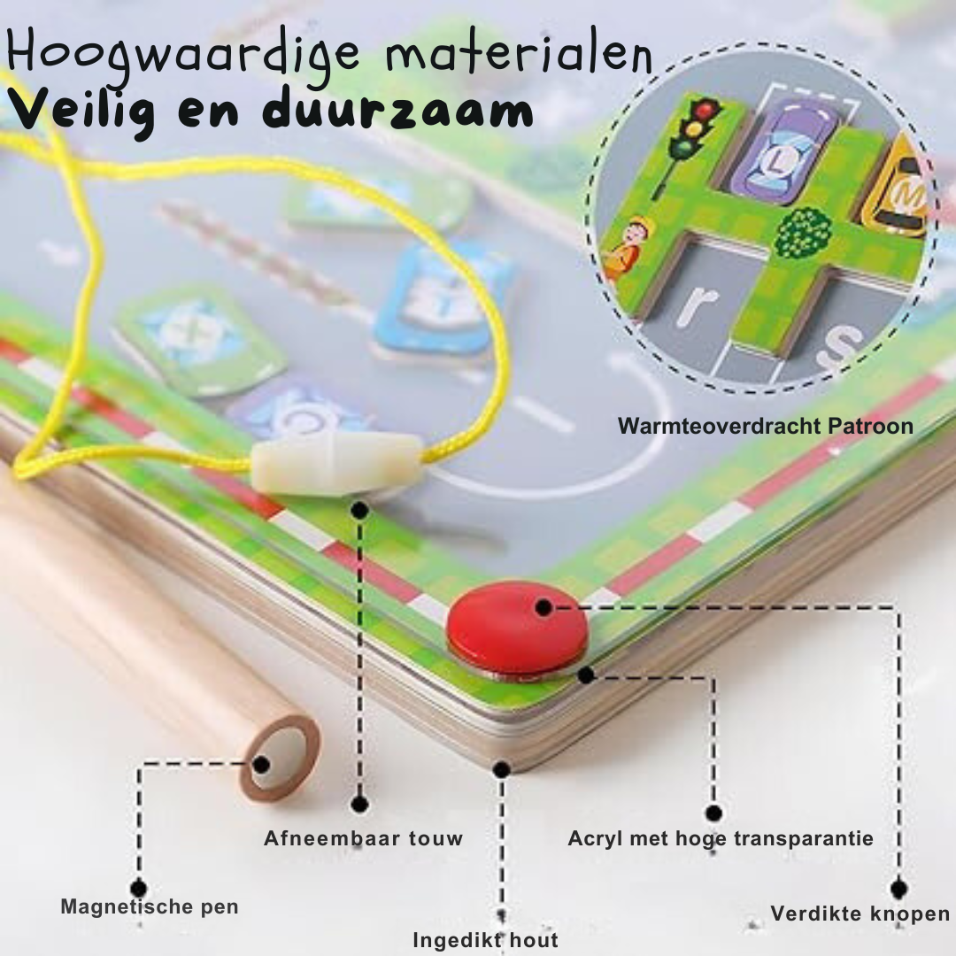 AlfaKids – Leren & Ontdekken – Magnetisch Alfabet Speelbord