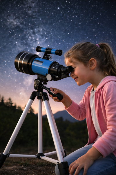 Telescopio astronómico refractor Fidtoy de 70 mm para principiantes