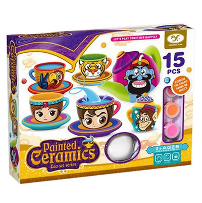 Kit de pintura de té de cerámica DIY de Aladdin para decoración creativa - D20