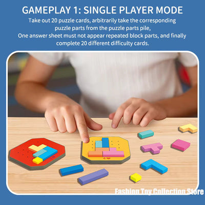 3D Tangram Multiplayer Challenging Block Foamic Game - 999