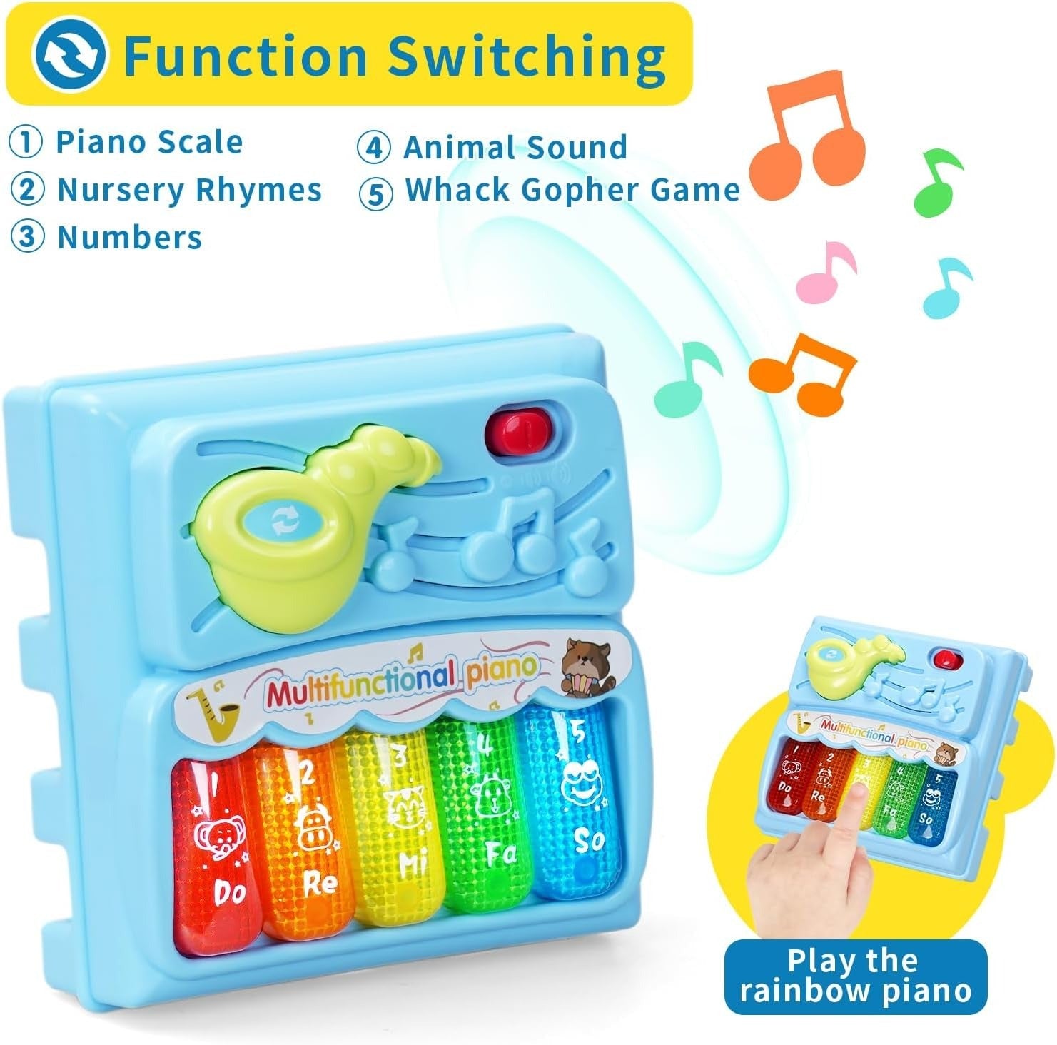 Baby Piano Slide and Seek Ball Run Track For Toddler - 303