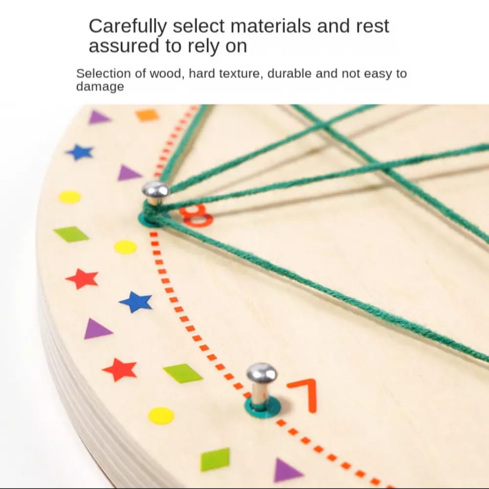 Wooden Geoboard Thread Winding Pattern Kit - 579