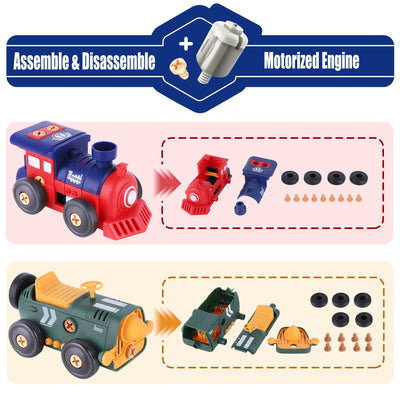 Fidtoy Jeu de construction de véhicules démontables, Jouet STEM pour enfants