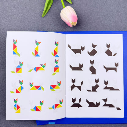 Wooden Tangram Puzzle Set for Kids