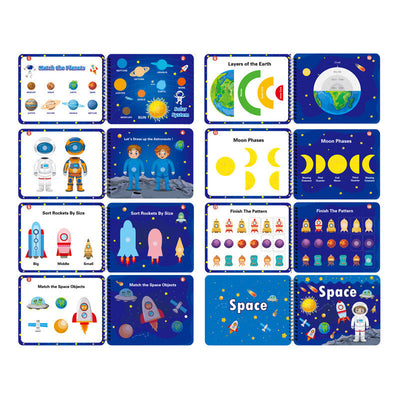 Autocollants d'apprentissage précoce Lumières Jeux de nourriture Livre à rabats
