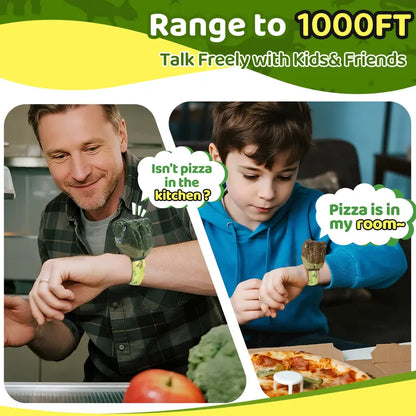 DinoTalk™ Wrist Walkie Talkies - Hands-Free Dino Adventure Play (2-Pack)