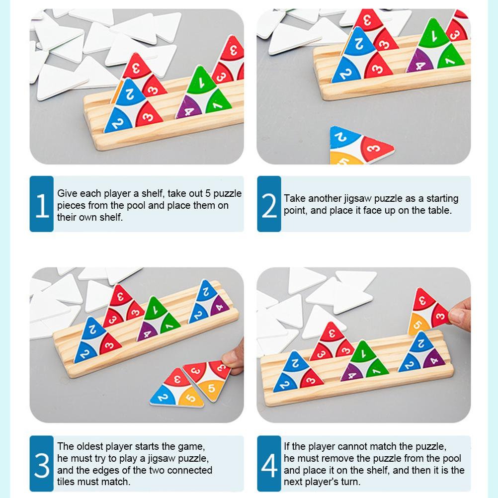 Triangle Numbers Wooden Jigsaw Puzzle - 997