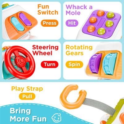 Fidtoy 10-in-1 Busy Cube Sensory Toy for Toddlers